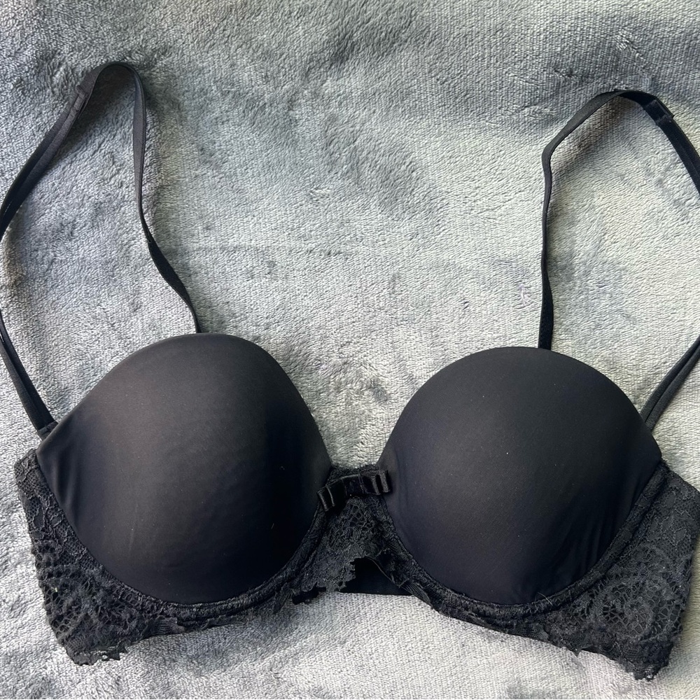 Simone Perele underwire convertible, Demi bra with lace band, 32C